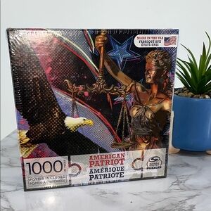 SPIN MASTER 1000 Pc American Patriot Puzzle New Sealed Box 19.25"x26.6" Made USA